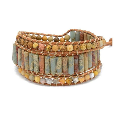 Balancing Universe Imperial And Picture Jasper Friendship Wrap Bracelet-Your Soul Place